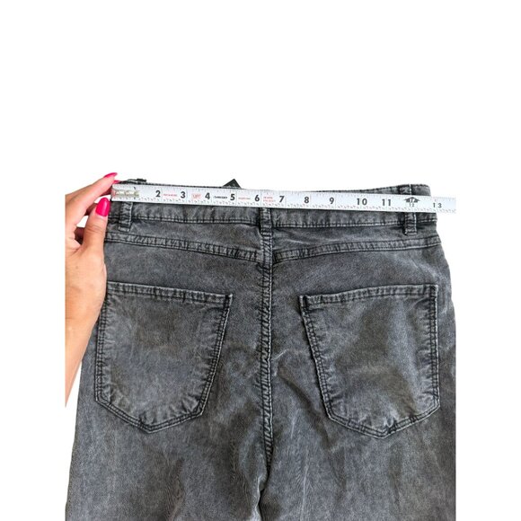ZARA Gray Corduroy Skinny Jeans Pants Size US 6 - Picture 2 of 9
